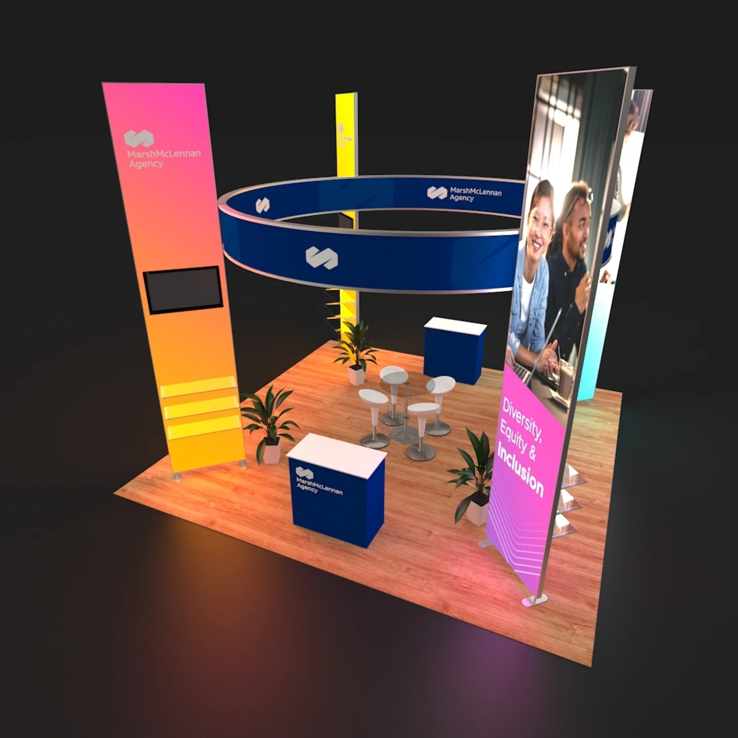 20 X 20 ft 14ft Tall Backlit Trade Show Booth Modular - Image 4