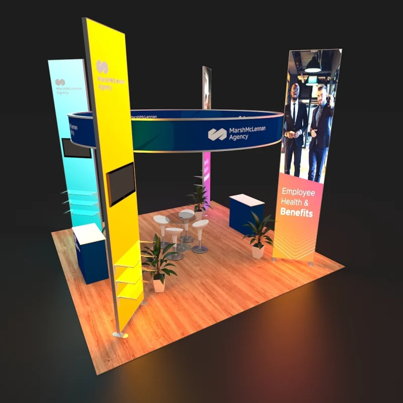 20 X 20 ft 14ft Tall Backlit Trade Show Booth Modular - Image 3