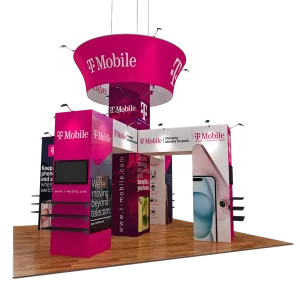 20 X 20 Trade Show Exhibit Booth - TMobile