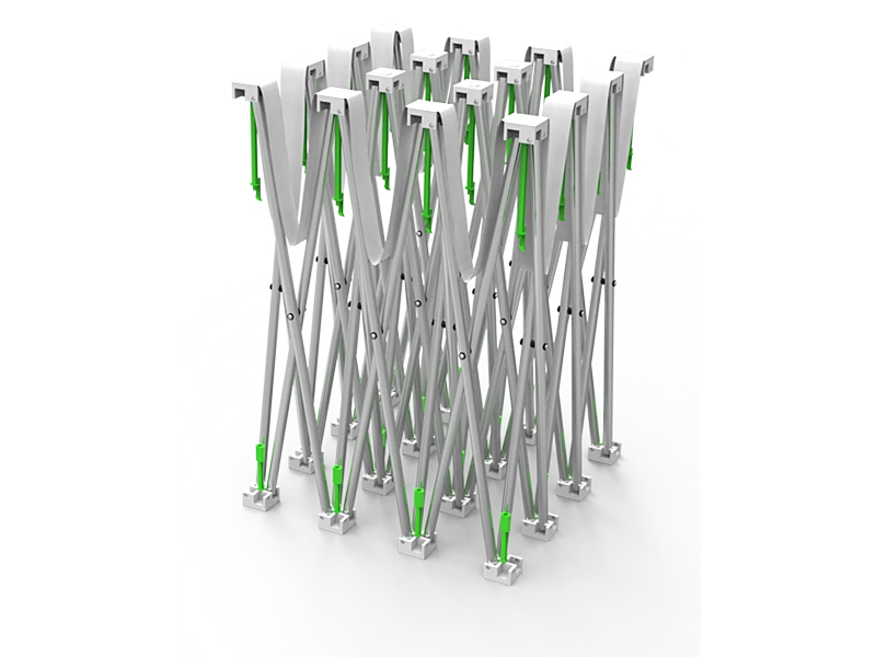 8ft Straight PopUp Now Fabric Display with Counter - Image 2