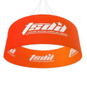 Round Hanging Sign Double Sided- 18ft x 42 inch