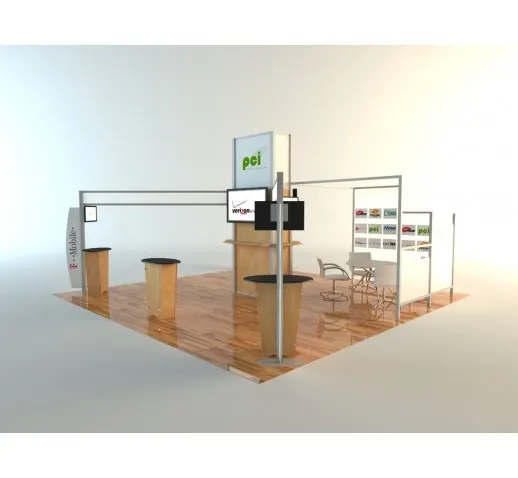 20X20 Hybrid Island Extrusion Display RE-9007 / Cadec Island Classic Exhibits - Image 3