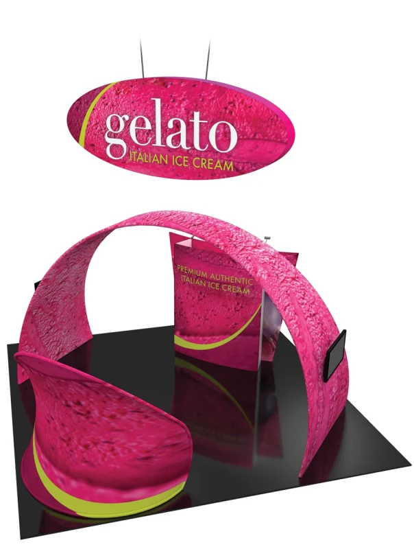 FUSION 20X20 TENSION FABRIC TRADE SHOW ISLAND KIT 02 - Image 4