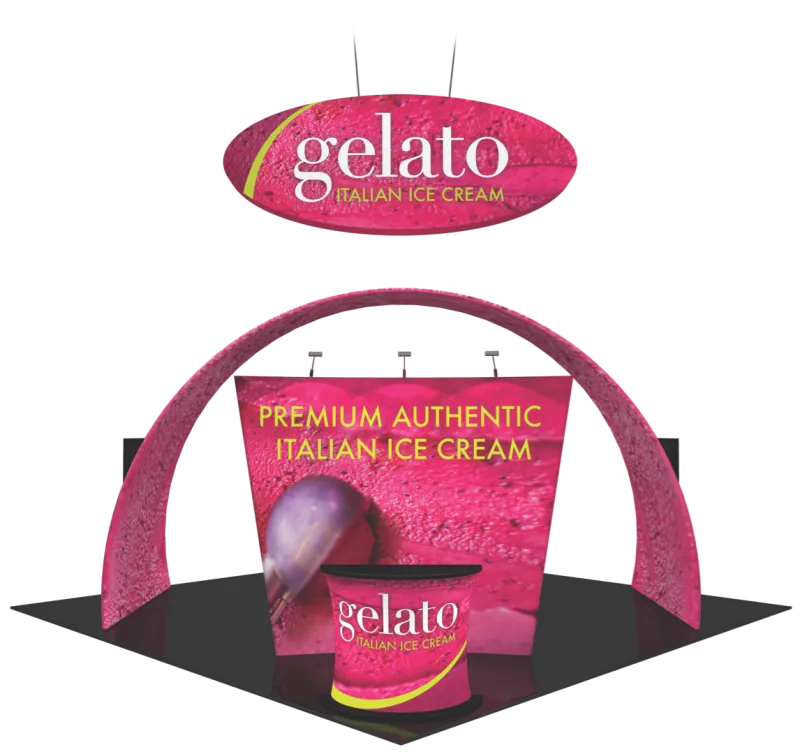 FUSION 20X20 TENSION FABRIC TRADE SHOW ISLAND KIT 02 - Image 3