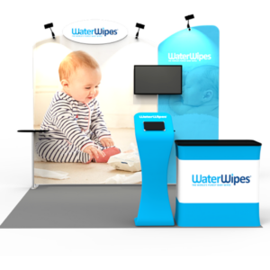 10 x 10 ft Trade Show Booth Display - Water Wipes