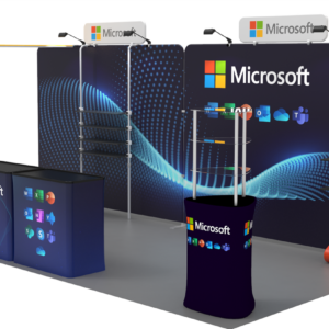 10 X 20 Ft. Merchandising Trade Show Booth Single Shelf