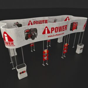 10 x 30 ft Trade Show Booth Ai Power