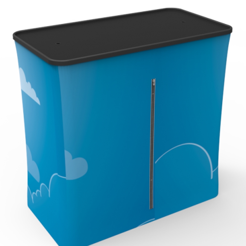 10 ft Big Fabric Trade Show Display with Monitor Stand - Image 8