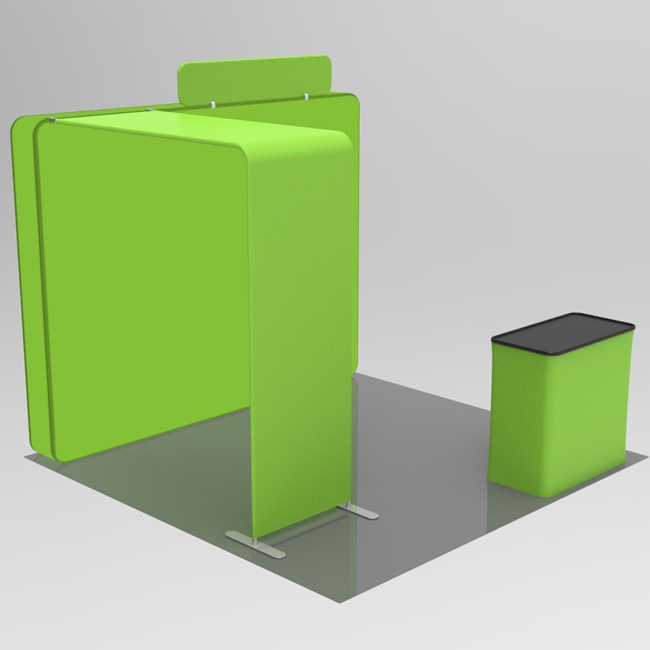 10 X 10 ft Backlit Bridge Trade Show Booth - Image 4