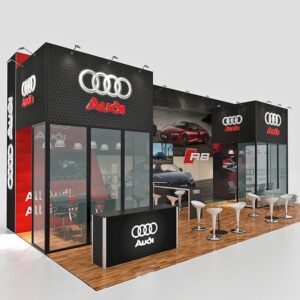 20 X 30 Custom Trade Show Booth - Audi