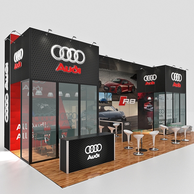 20 X 30 Custom Trade Show Booth - Audi - Image 2