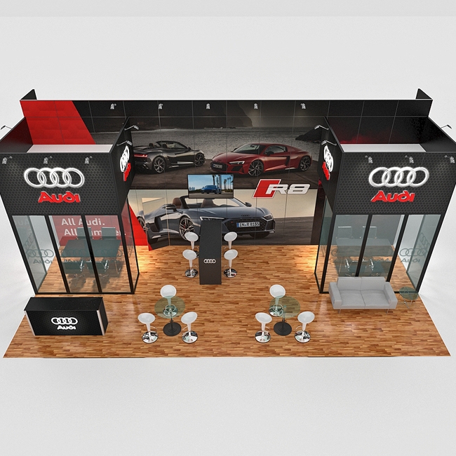 20 X 30 Custom Trade Show Booth - Audi - Image 3
