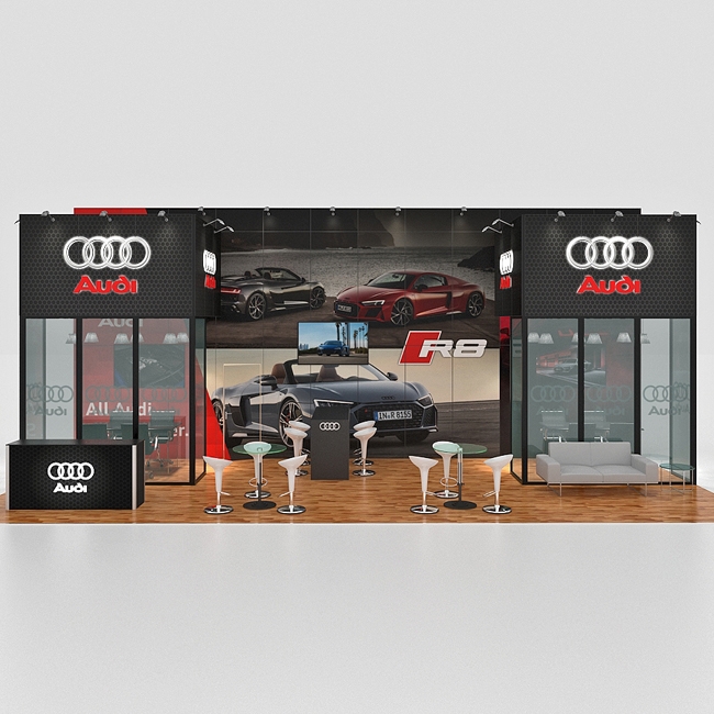 20 X 30 Custom Trade Show Booth - Audi - Image 4