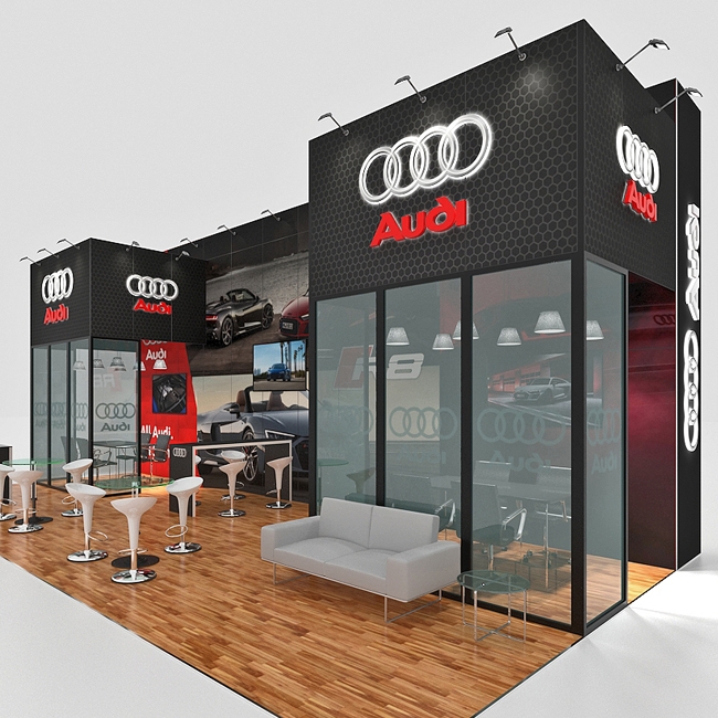 20 X 30 Custom Trade Show Booth - Audi - Image 5