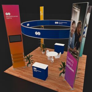 20 X 20 ft 16ft Tall  Backlit Trade Show Booth Modular