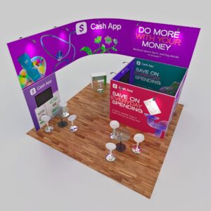 Custom Trade Show Booth - Cash App