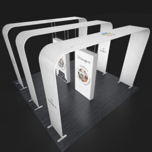 20 X 20 Backlit Trade Show Arch Booth - Google AI
