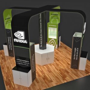 20 X 20 Custom Trade Show Booth - Nvidia