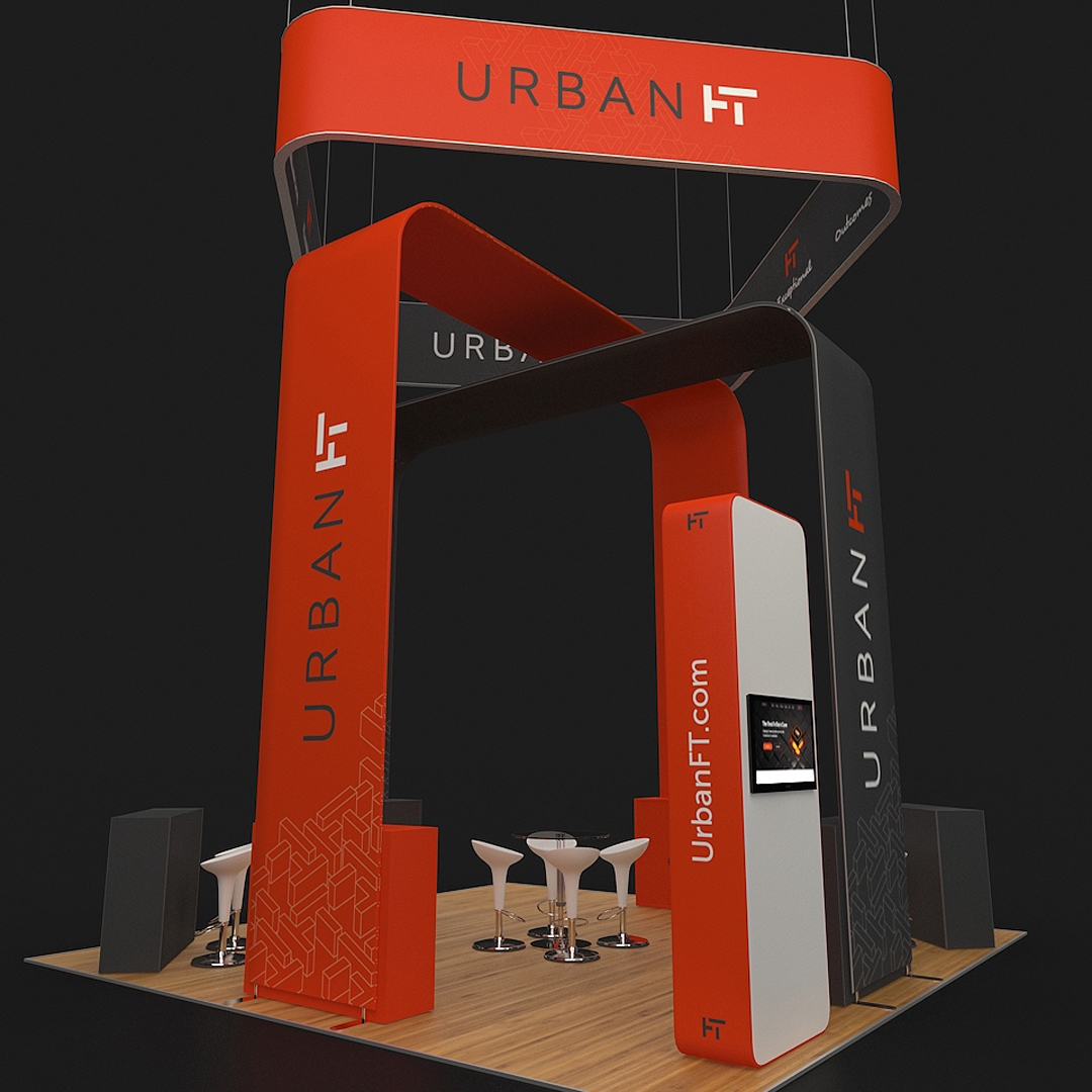 20 X 20 Arch Tension Fabric Booth - Urban FT - Image 2
