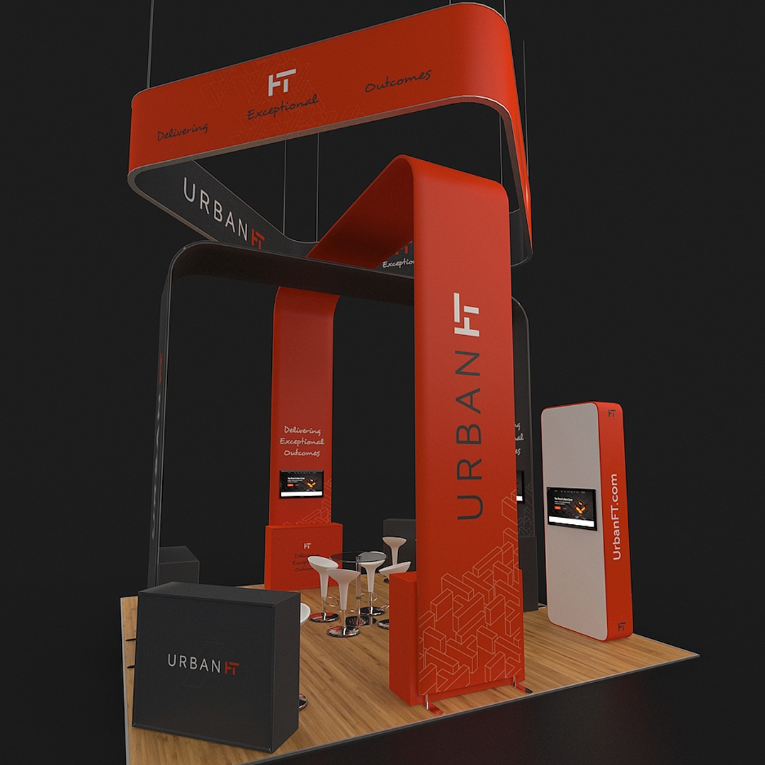20 X 20 Arch Tension Fabric Booth - Urban FT - Image 3
