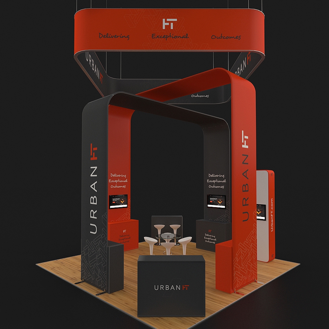 20 X 20 Arch Tension Fabric Booth - Urban FT - Image 4