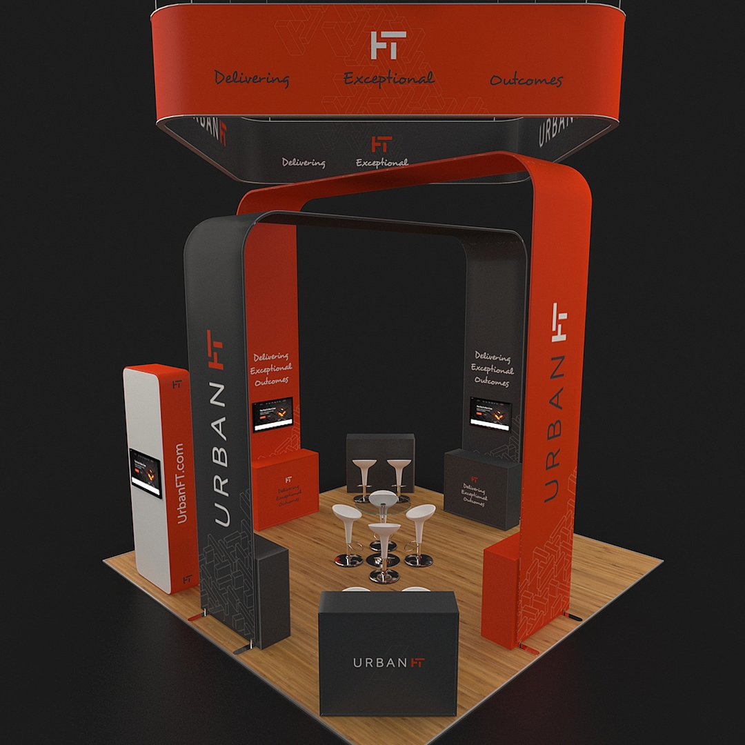 20 X 20 Arch Tension Fabric Booth - Urban FT - Image 5