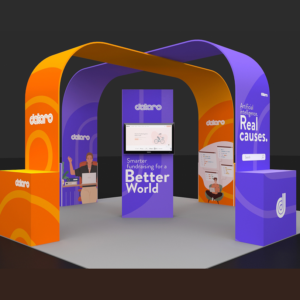 20 X 20 ft Big Fabric 12 ft Tall Arch Trade Show Booth