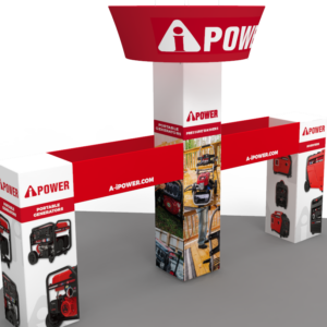 30x30 22FT Tall Tower Trade Show Booth - AI Power