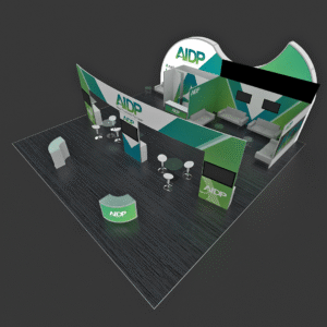 40 x 40 Custom Trade Show Booth - AIDP