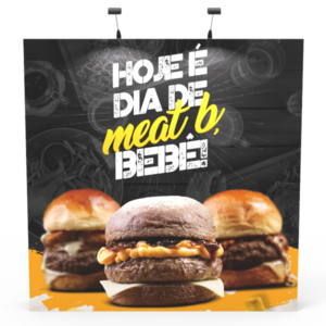 8ft  Straight PopUp  Fabric Now Display