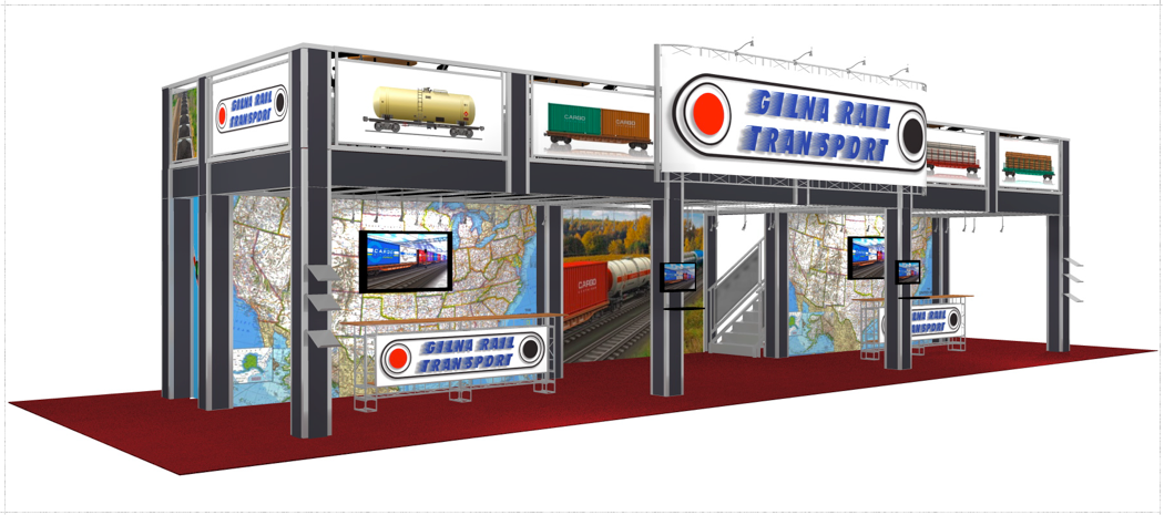 20 x 60 Gilna Rail Double Deck Truss Display System - Image 2