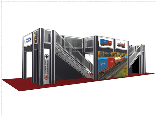 20 x 60 Gilna Rail Double Deck Truss Display System - Image 5