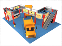 50 x 40 Lift Hauling Double Deck Truss Display System