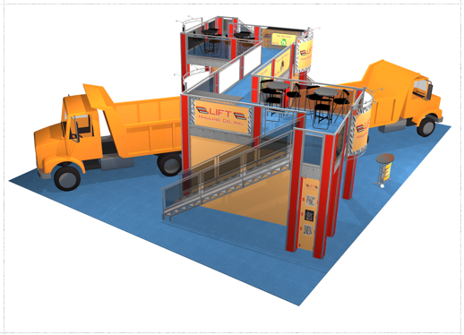 50 x 40 Lift Hauling Double Deck Truss Display System - Image 4
