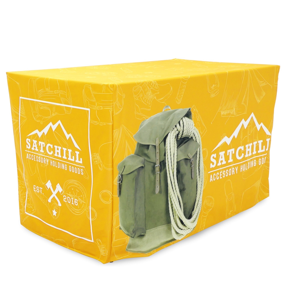 Fitted Table Throw Full Color 4 Ft. 3-Sided With Custom Dye-Sub Print - Image 2