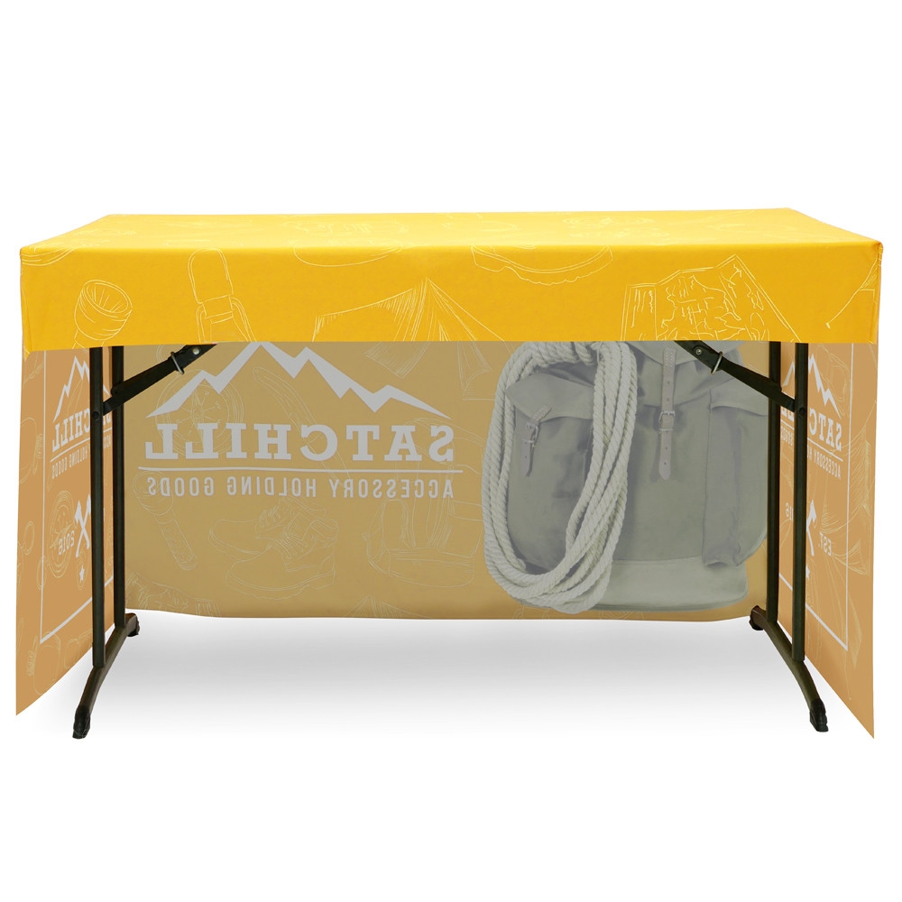 Fitted Table Throw Full Color 4 Ft. 3-Sided With Custom Dye-Sub Print - Image 4