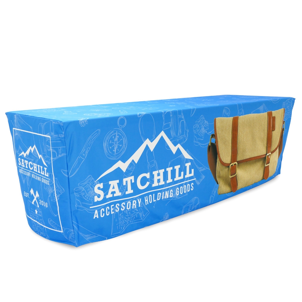 Fitted Table Throw Full Color 8 Ft. 4-Sided With Custom Dye-Sub Print - Image 2