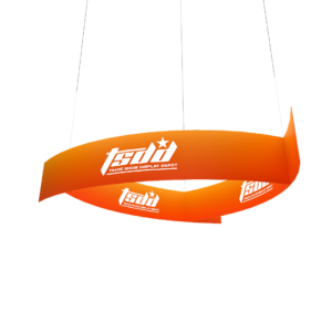 Pinwheel Hanging Sign Double Sided 8ft x 48 in