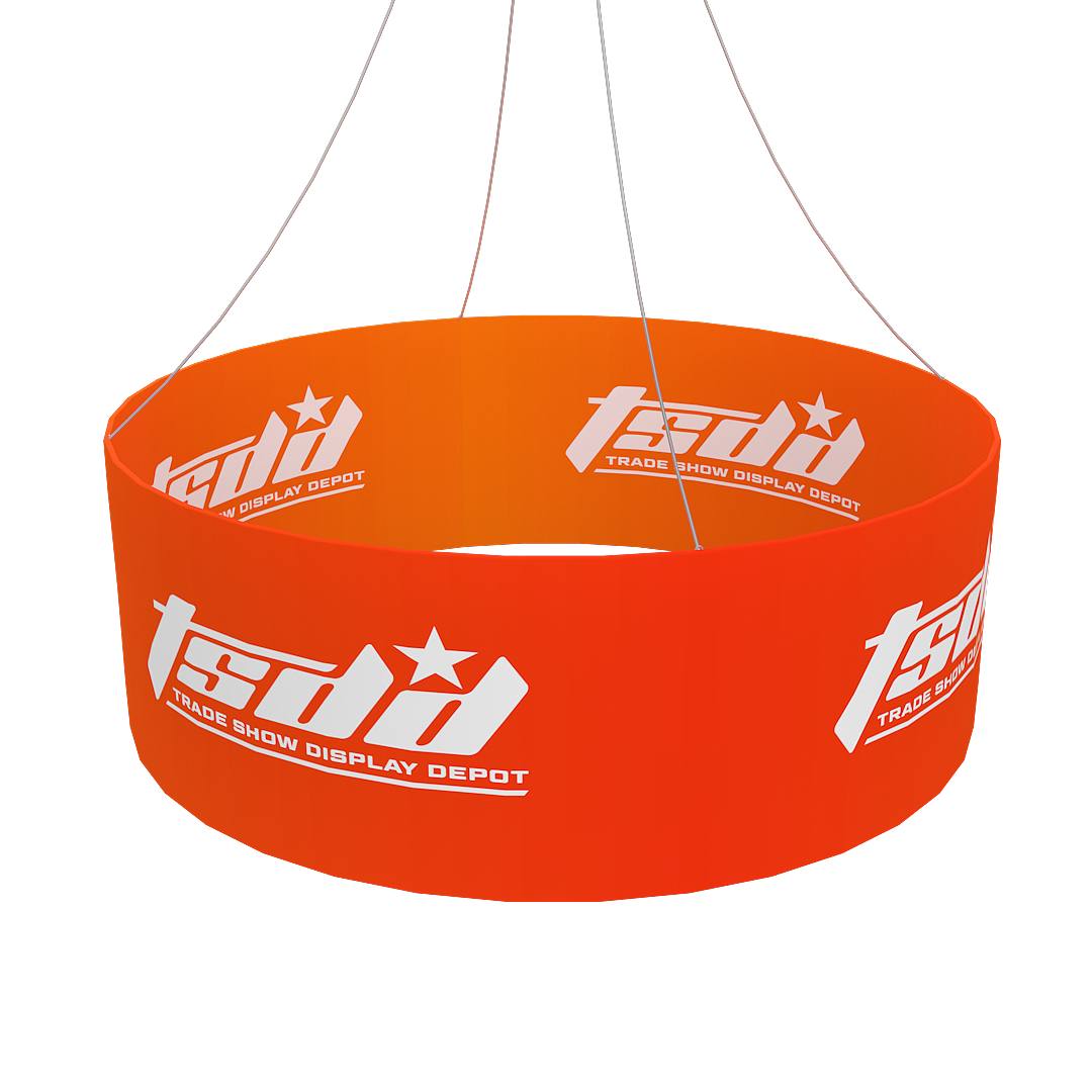 Round Hanging Sign Double Sided- 8ft x 48 inch - Image 3